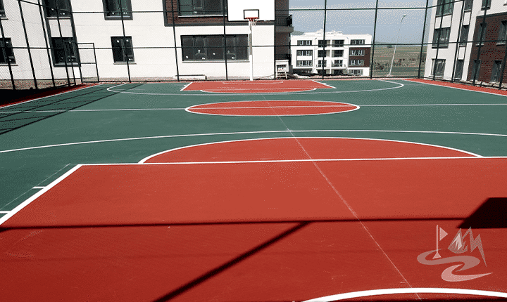 Akrilik Basketbol Sahası Yapımı